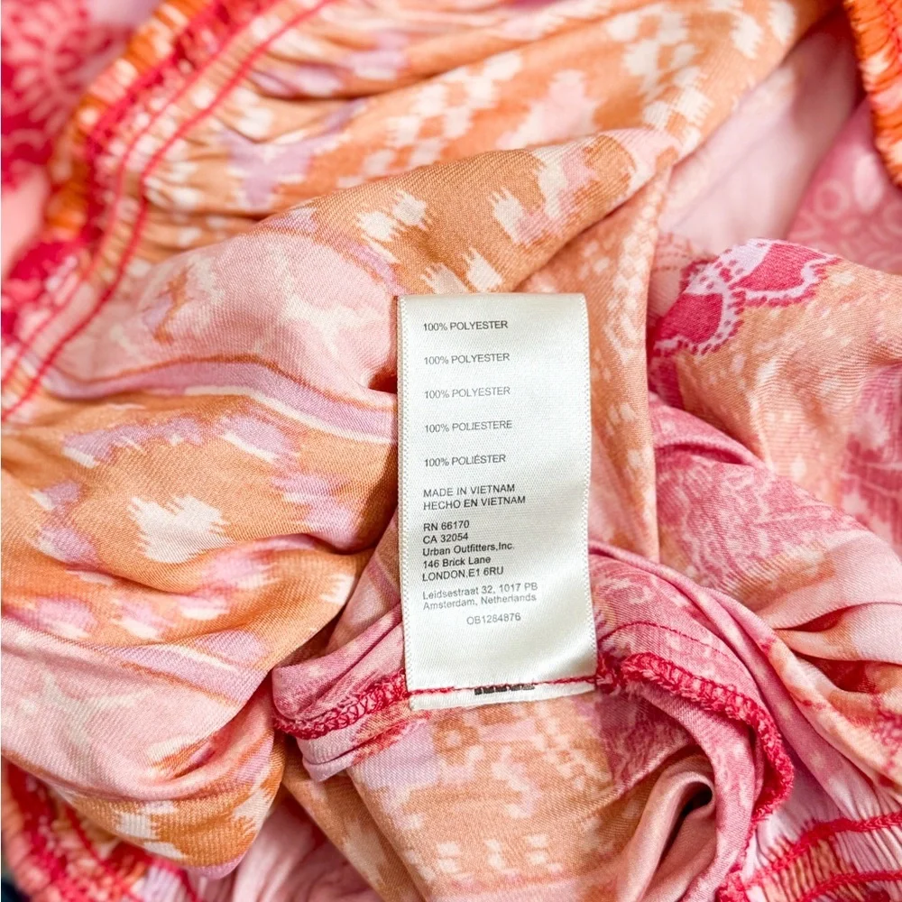 SOLD Free People Tied To You Tank Top Lemonade Combo Pink Orange - Picture 16 of 16